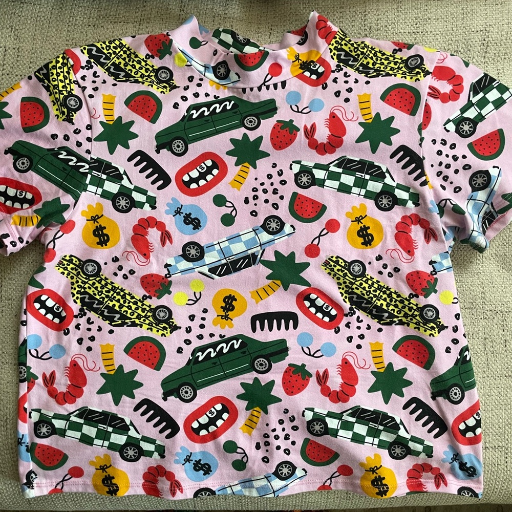 Nooworks Multicolor Graphic Short Sleeve Tee